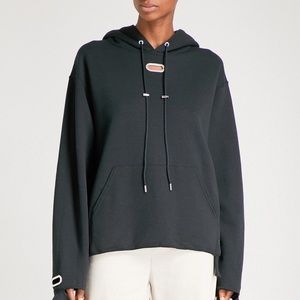 Collina Strada | Black Grommet Hoodie - M